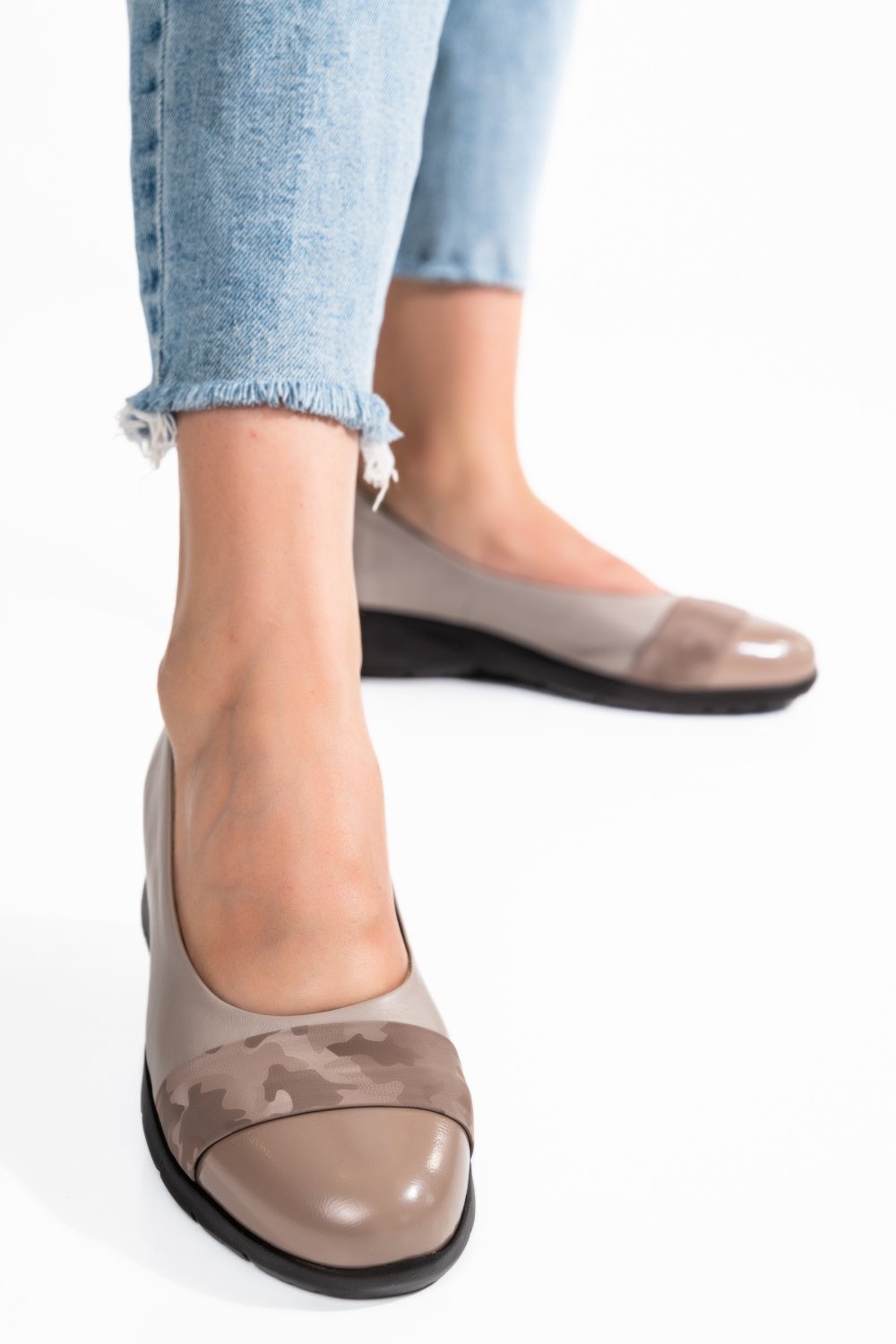 PANTOFI BEJ PIELE NATURALA 231694NPK