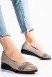 Pantofi bej piele naturala 231694npk