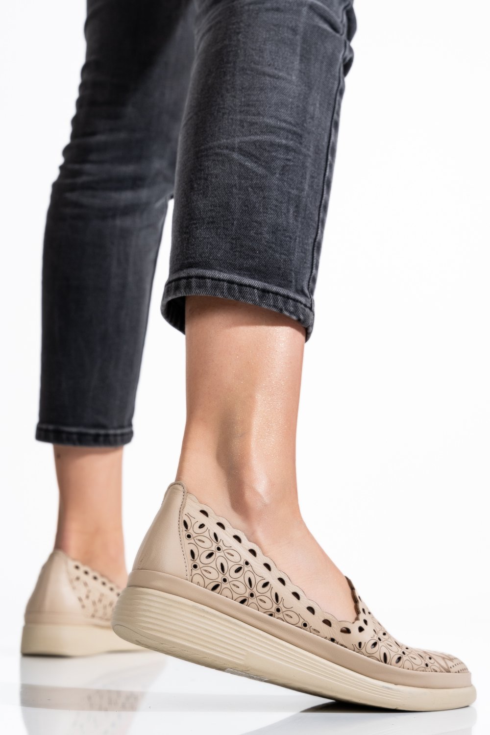 BALERINI BEJ PIELE NATURALA APCKB03