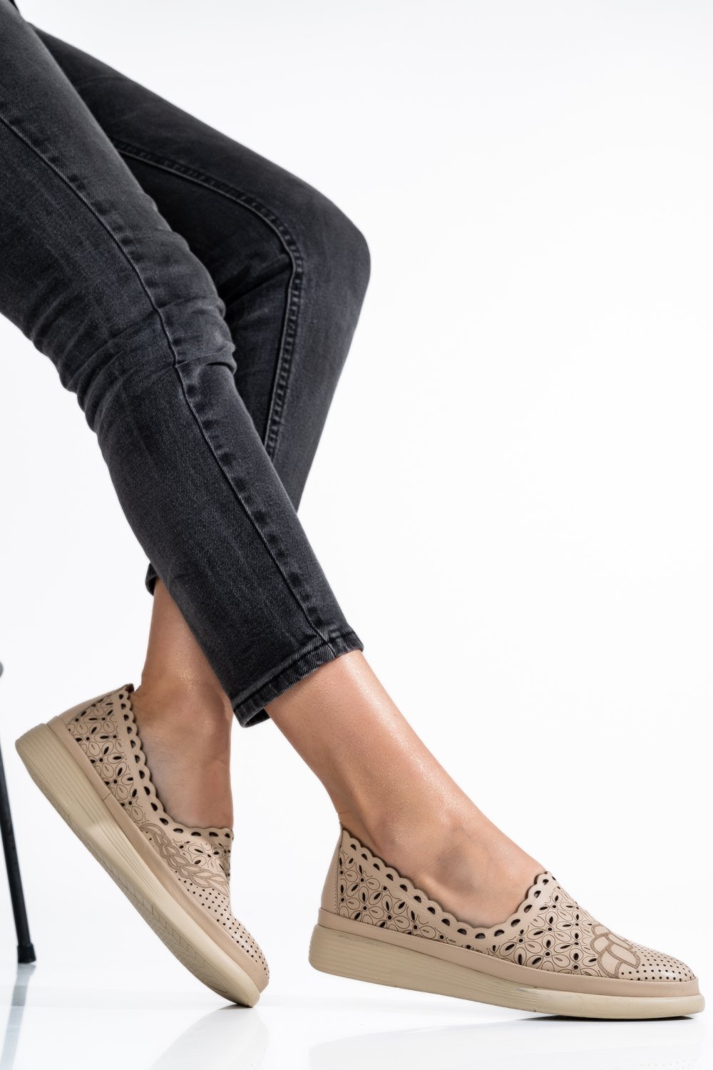 BALERINI BEJ PIELE NATURALA APCKB03