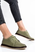 PANTOFI OLIVE PIELE NATURALA APCK660