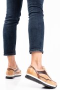 PANTOFI SPORT BEIGE PIELE NATURALA 3S7755265