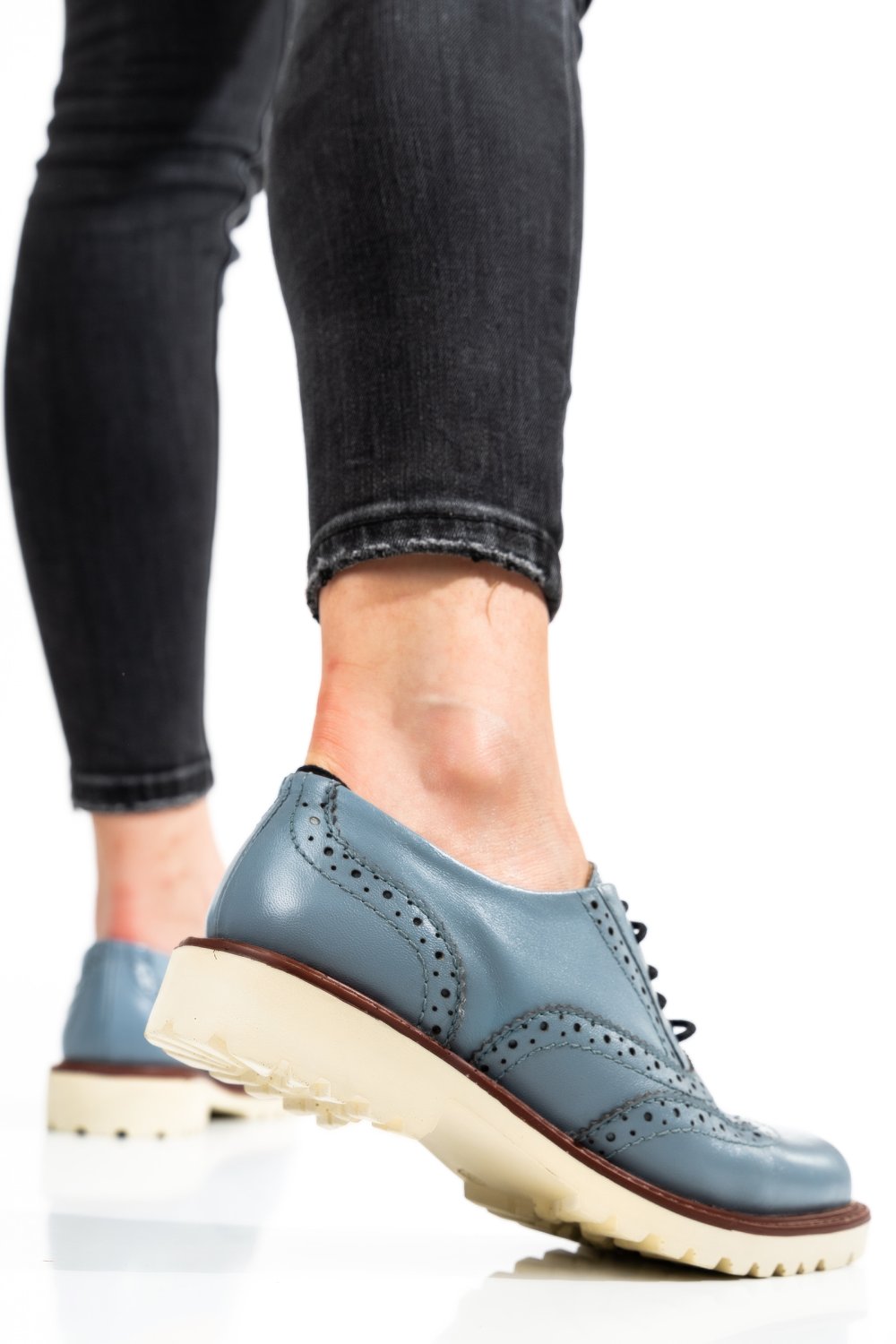 PANTOFI FEMEI PIELE NATURALA BLEU 8S77877