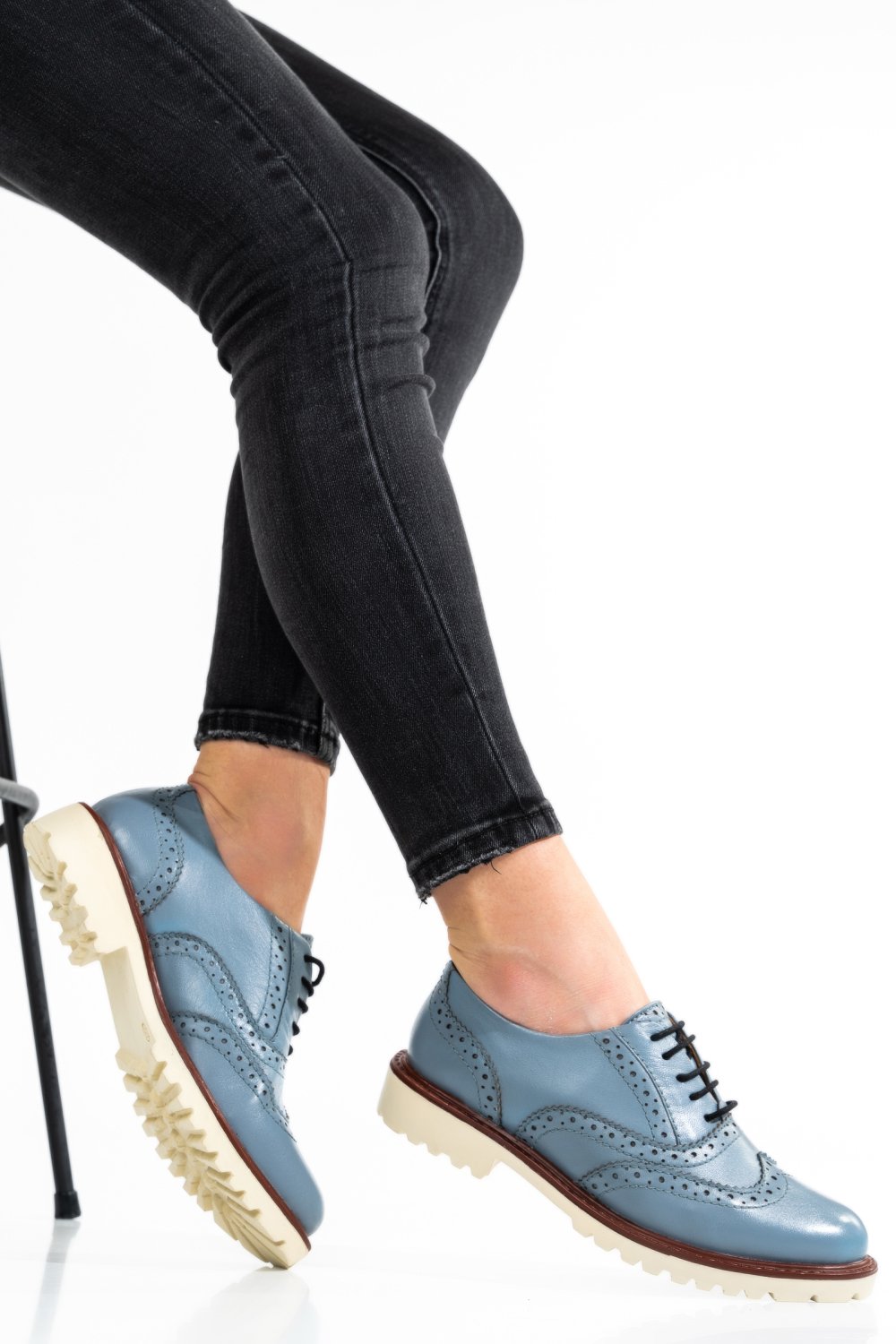 PANTOFI FEMEI PIELE NATURALA BLEU 8S77877