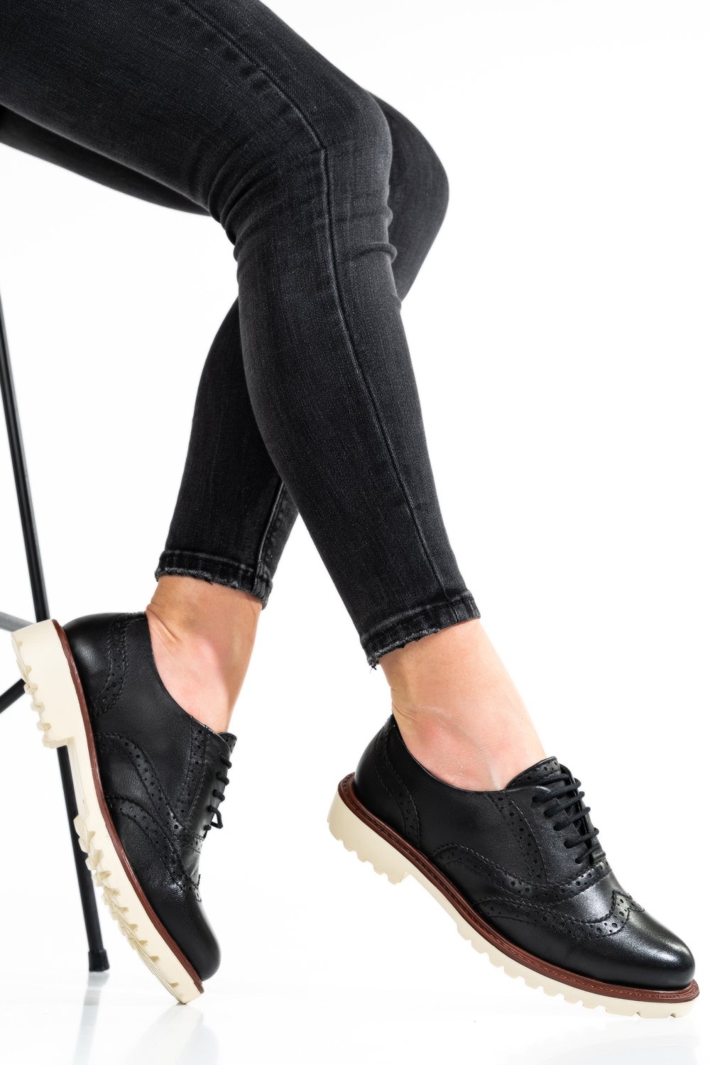 PANTOFI FEMEI PIELE NATURALA NEGRI 8S77877