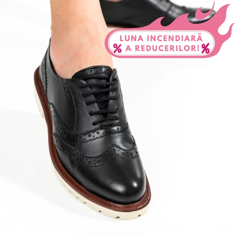 PANTOFI FEMEI PIELE NATURALA NEGRI 8S77877