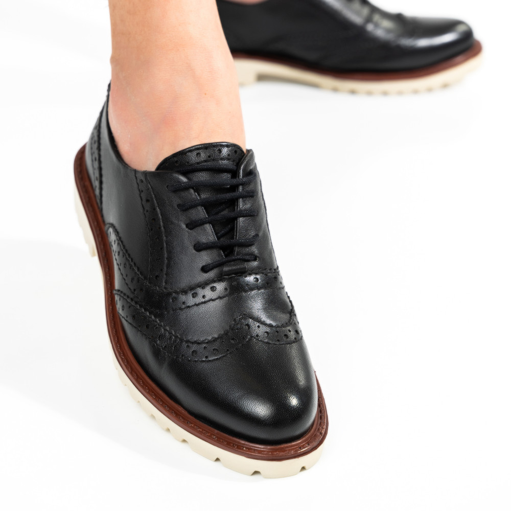 PANTOFI FEMEI PIELE NATURALA NEGRI 8S77877