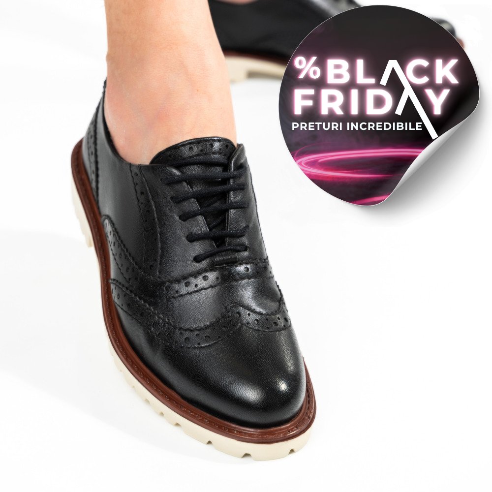 PANTOFI FEMEI PIELE NATURALA NEGRI 8S77877