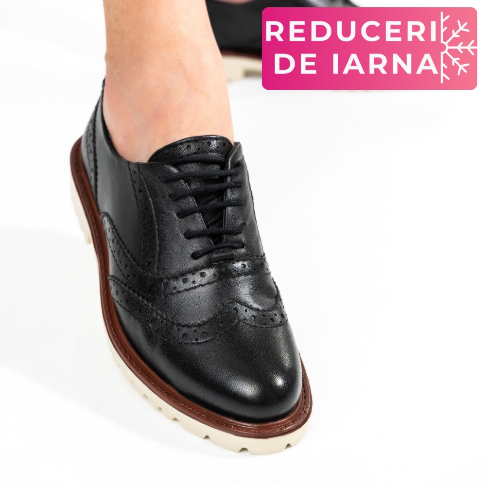 PANTOFI FEMEI PIELE NATURALA NEGRI 8S77877