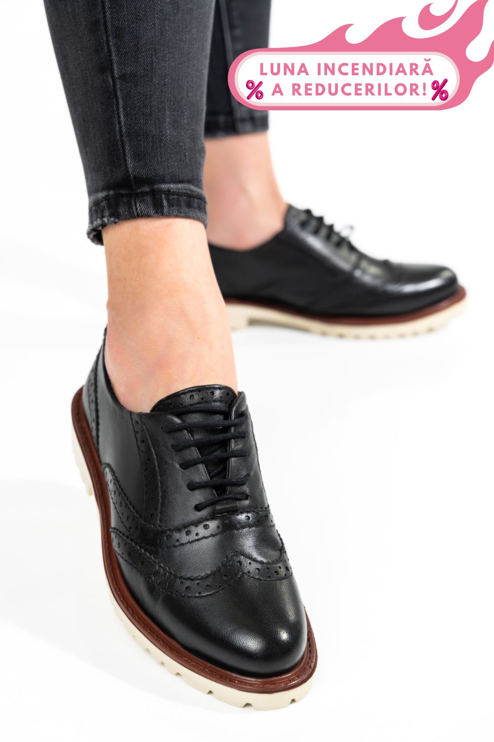 PANTOFI FEMEI PIELE NATURALA NEGRI 8S77877
