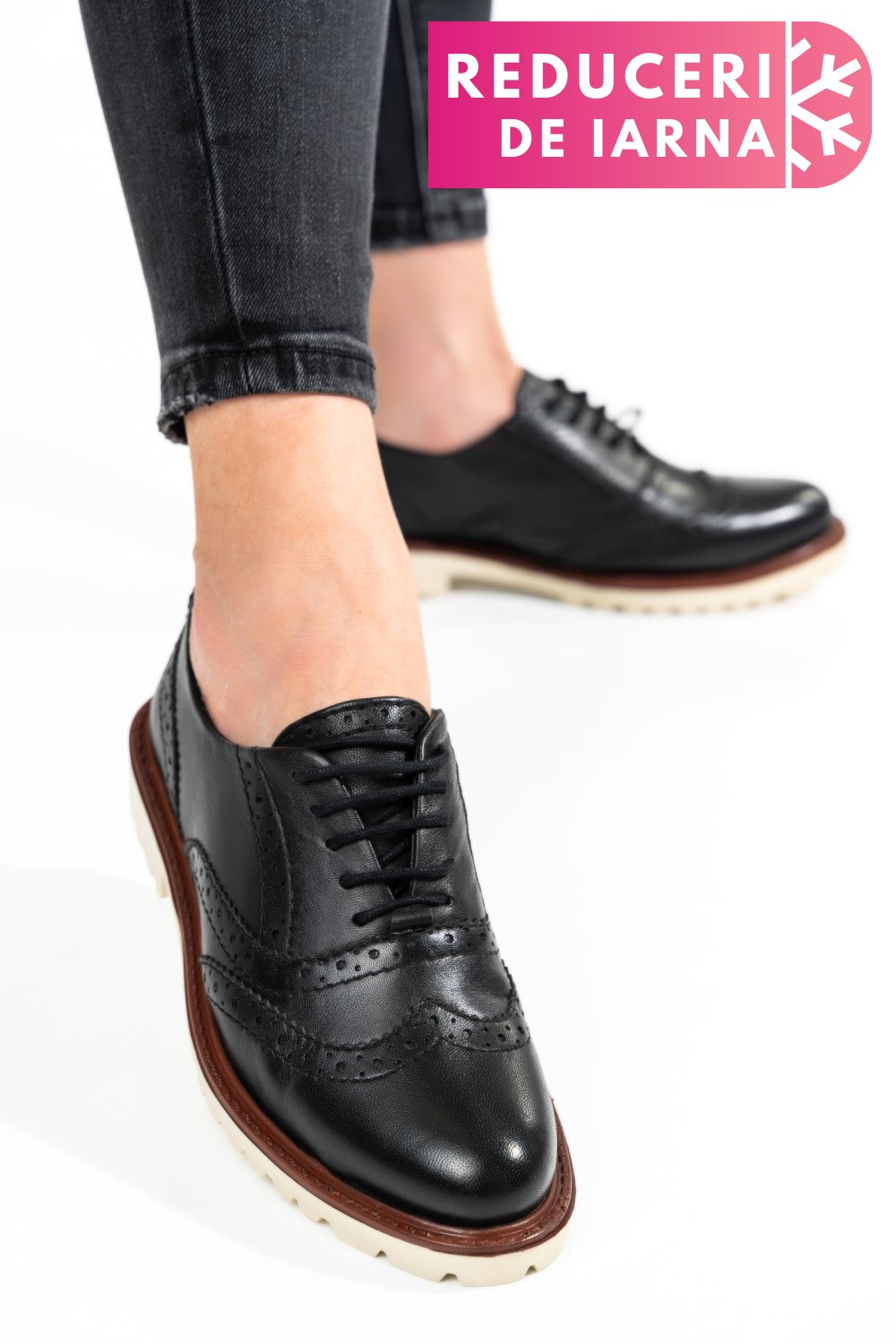 PANTOFI FEMEI PIELE NATURALA NEGRI 8S77877