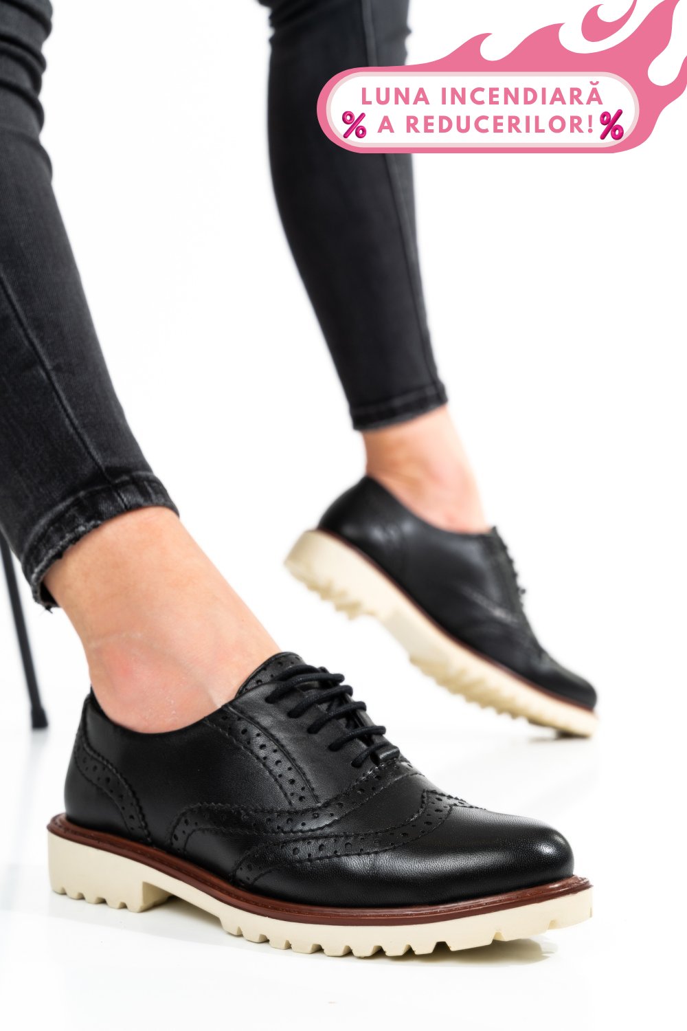 PANTOFI FEMEI PIELE NATURALA NEGRI 8S77877