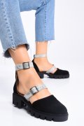 GHETE SPORT NEGRE PIELE INTOARSA 2S77000