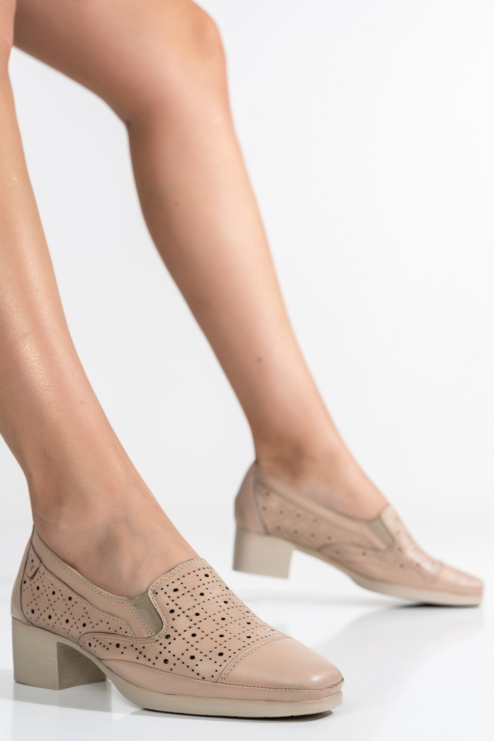 PANTOFI NUDE PIELE NATURALA 0LCY03E0