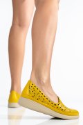 BALERINI GALBENI PIELE NATURALA APCKB03