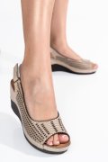 SANDALE BEJ PIELE NATURALA 1S77005
