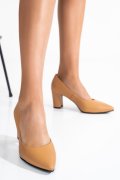 PANTOFI CAMEL PIELE NATURALA 1PC699