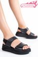 Sandale negre piele naturala apckd20014