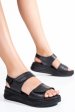 Sandale negre piele naturala apckd20014