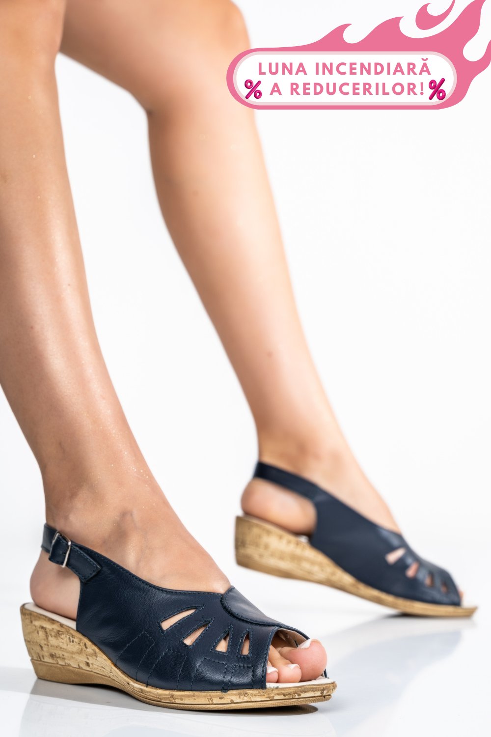 SANDALE BLEUMARIN PIELE NATURALA IPCNGRID