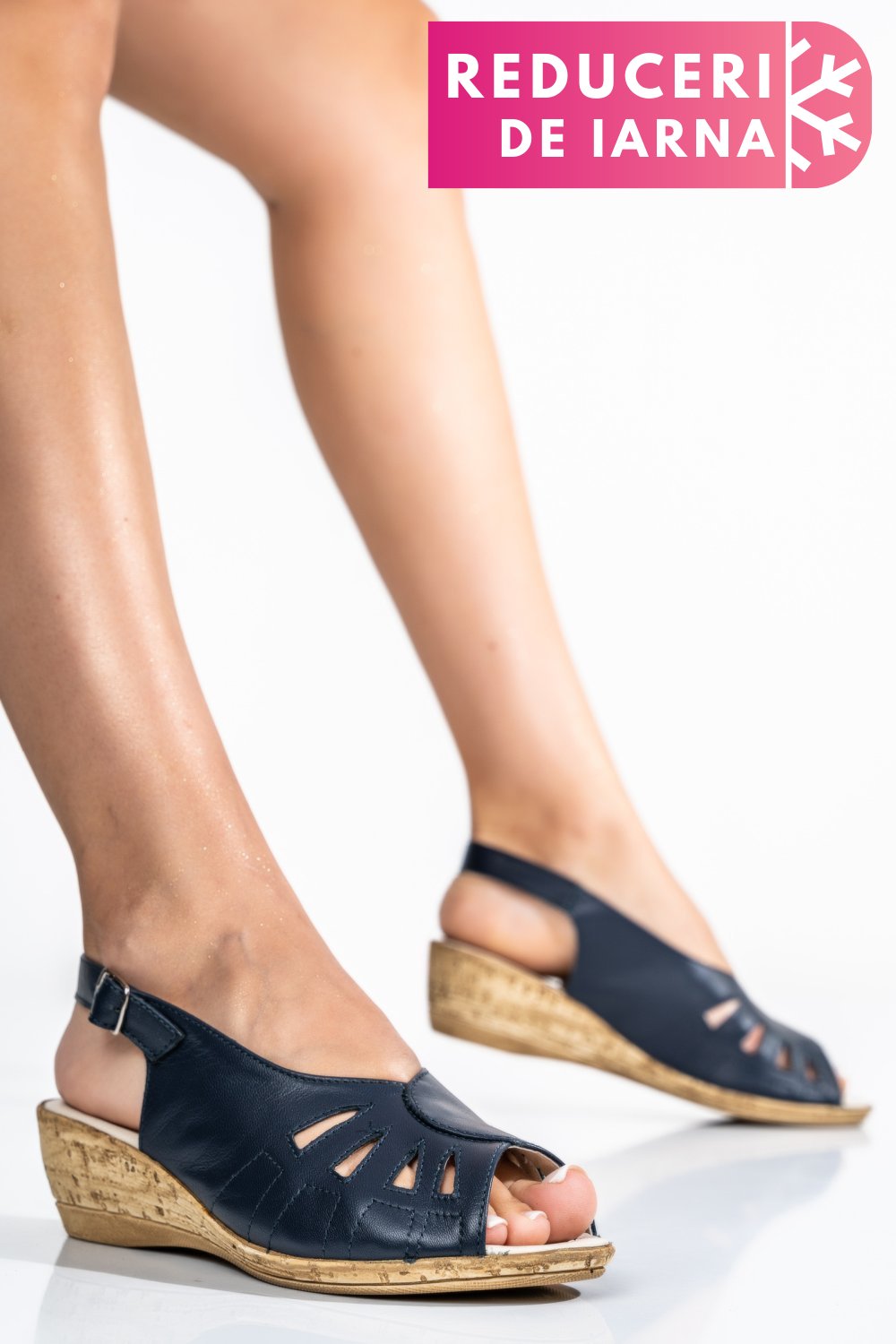 SANDALE BLEUMARIN PIELE NATURALA IPCNGRID