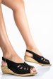 Sandale negre piele naturala intoarsa ipcngrid