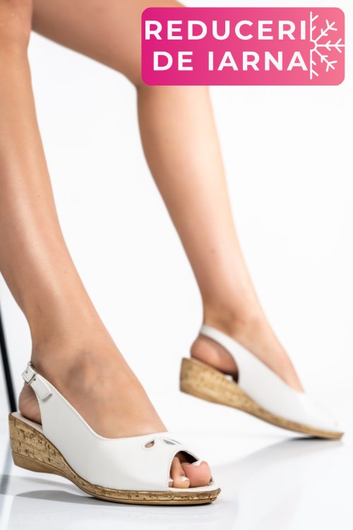 Sandale bej piele naturala ipcsa