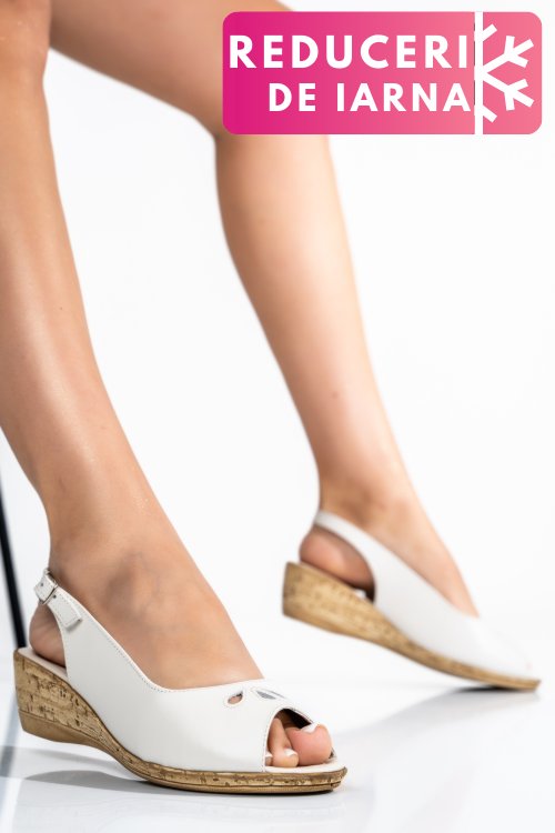 Sandale bej piele naturala ipcsa