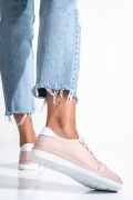 PANTOFI SPORT ROZ PIELE NATURALA ASPKD002