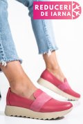 MOCASINI ROZ PIELE NATURALA 2PC022-A