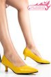 Pantofi galbeni piele naturala 1pc300