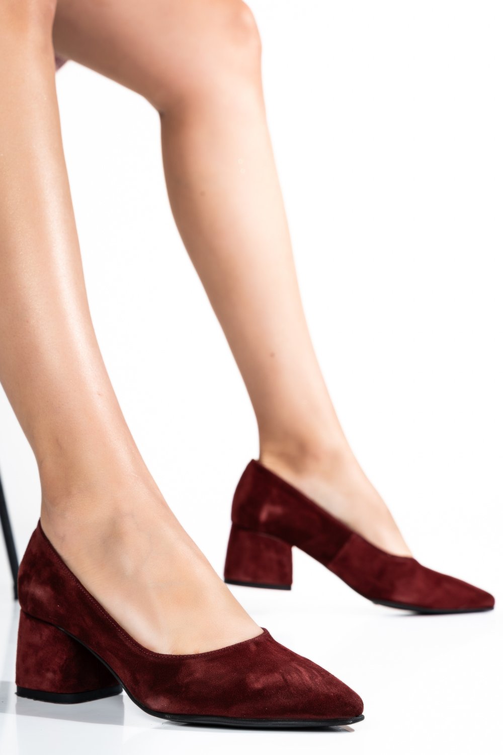 PANTOFI BORDO PIELE NATURALA INTOARSA 1PC450