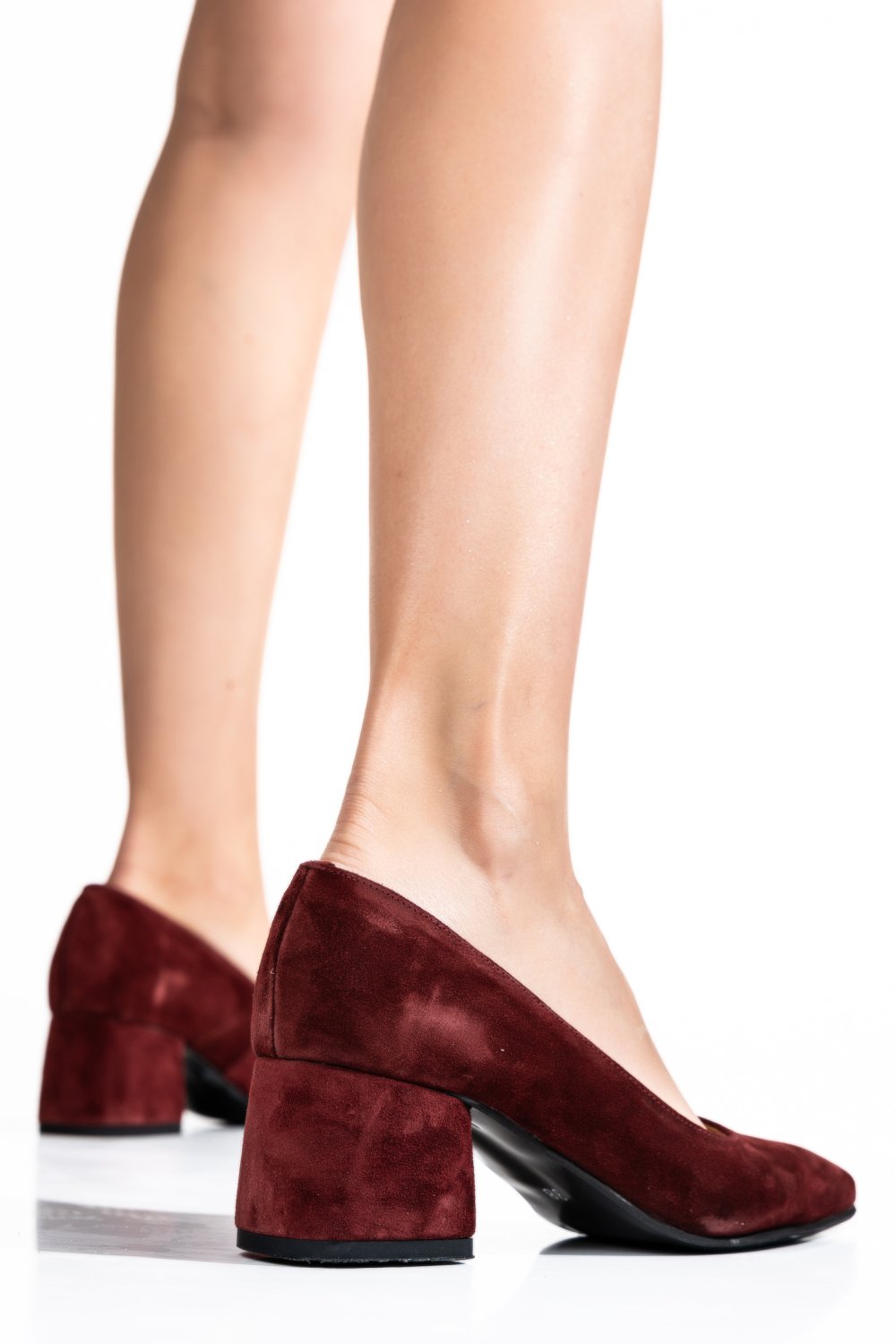 PANTOFI BORDO PIELE NATURALA INTOARSA 1PC450