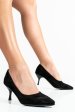 Pantofi negri piele naturala intoarsa 1pc665