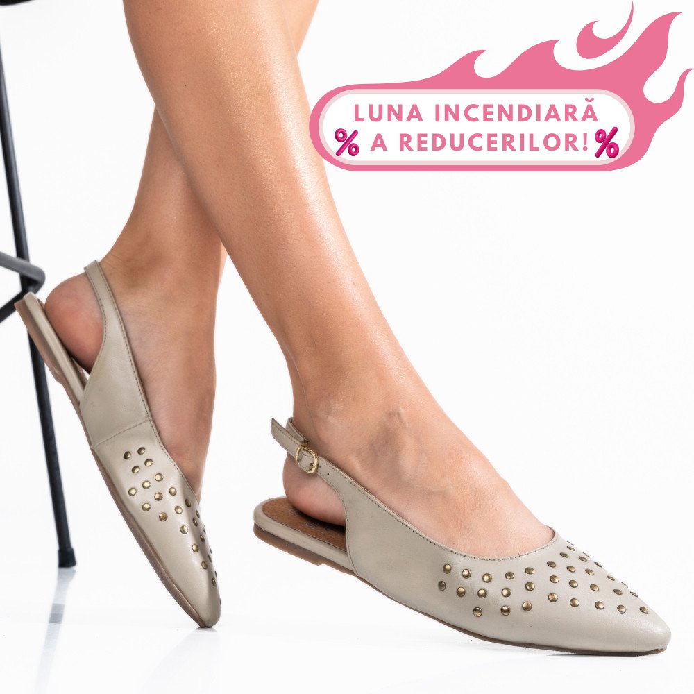 BALERINI BEJ PIELE NATURALA 7S77328