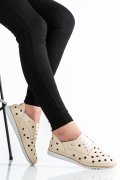 PANTOFI BEJ PIELE NATURALA 5S7764