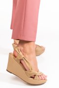 SANDALE BEJ PIELE NATURALA 1S77642