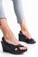 Sandale negre piele naturala 1s77642