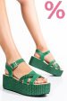Sandale verzi piele naturala ns77r3pat