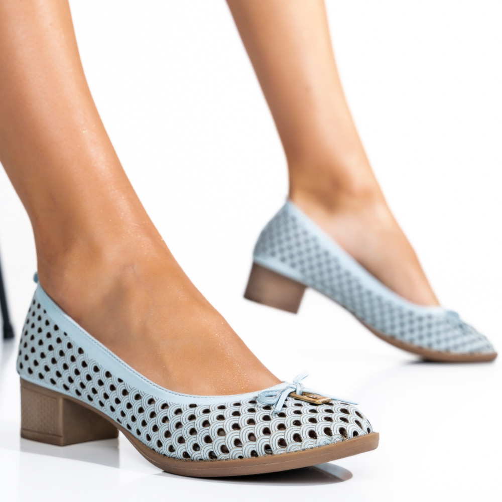 PANTOFI BLEU PIELE NATURALA APCK505