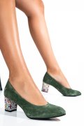 PANTOFI VERZI PIELE NATURALA 1PC507