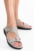 SANDALE TAUPE PIELE NATURALA 1SP539
