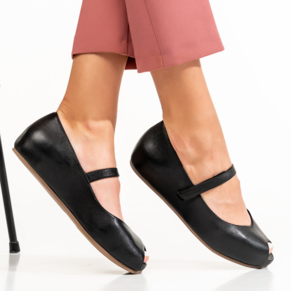 ESPADRILE NEGRE PIELE NATURALA MS779