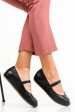 Espadrile negre piele naturala ms779