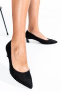 PANTOFI NEGRI PIELE NATURALA INTOARSA 1931P