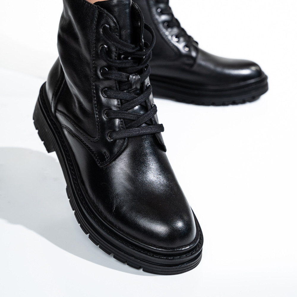 GHETE FEMEI PIELE NATURALA NEGRE 8S77514