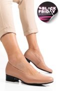 PANTOFI DAMA PIELE NATURALA NUDE TOC MIC 2S77040