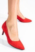PANTOFI DAMA GUBAN PIELE NATURALA INTOARSA ROSII 3S77514