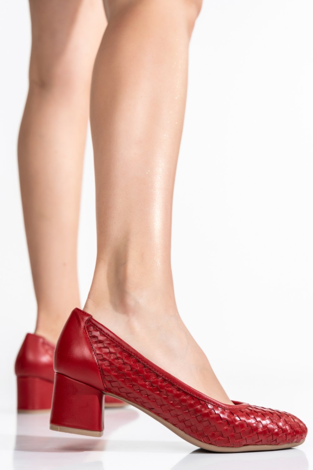 PANTOFI ROSII PIELE NATURALA 3DCC03E0