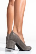 PANTOFI GRI PIELE NATURALA INTOARSA 5S77600